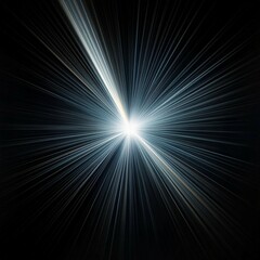 Wall Mural - close up of light beam isolated on black background