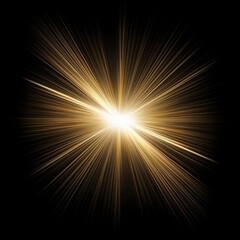 Sticker - close up of light beam isolated on black background