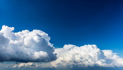 Wall Mural - cumulus clouds in the blue sky