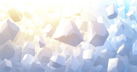 Poster - Science and health care in an abstract white and blue hexagon background. Futuristic and technological concept background. Modern illustration.