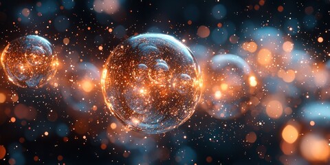 Poster - A Sphere of Glowing Light and Dust Particles