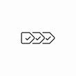 © Nijat - stages check mark icon sign vector