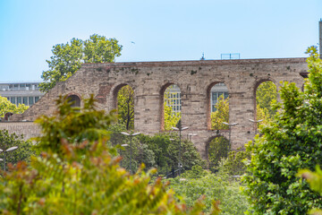 Wall Mural - The historic Bozdogan aqueduct in Istanbul.