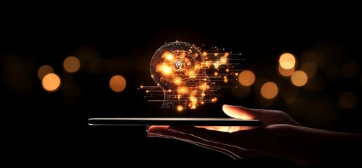Poster - A hand-touching telecommunication network and wireless mobile internet technology with 5G LTE data connectivity for global business, fintech and blockchain.