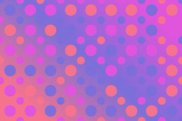 Aufkleber - Gradient dot pattern background - colorful abstract vector graphic design