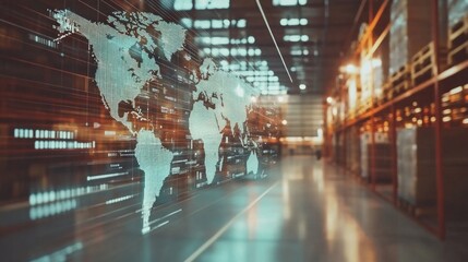 Leinwandbilder - A computer generated image of a globe with a city in the background