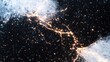 © chic designs - 天体の驚異：宇宙の光跡を伴う星雲の魅惑的な眺め