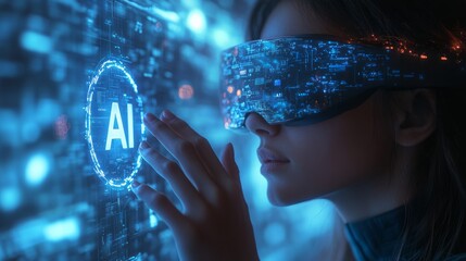 Poster - A virtual reality scene with hands holding an 