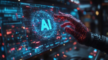 Poster - A virtual reality scene with hands holding an 