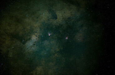 Wall Mural - A large star cloud on the edge of the Milky Way in space