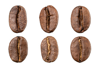 coffee beans on white background isolate