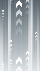 Poster - Technology grey blue minimal motion background with arrows. Vertical futuristic looped video animation