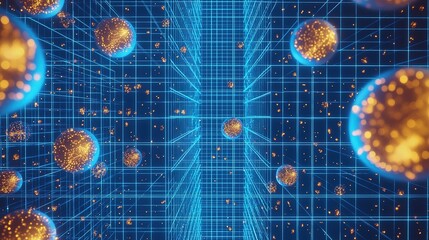 Poster - Exploring a digital representation of particles within an abstract grid environment