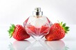 © Latsamee - Symmetrical geometric perfume bottle with unique shape filled with sweet strawberry fragrance