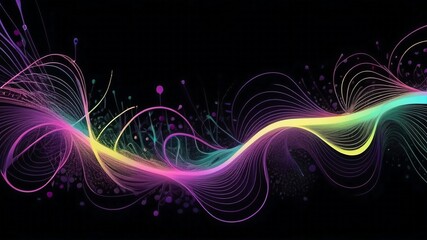 abstract background with glowing lines