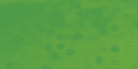 Wall Mural - dots halftone green color pattern gradient texture with technology digital background. dots pop art 