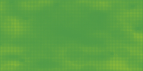 Wall Mural - dots halftone green color pattern gradient texture with technology digital background. dots pop art 