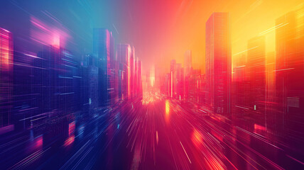 Poster - Elegant abstract background depicting the fast-paced dynamics of the business environment