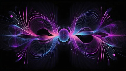 abstract fractal background with whimsical design