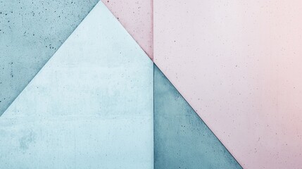 Poster - Geometric concrete wall background showcasing diverse colors and textures, creating a visually appealing abstract design