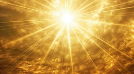 Central Luminescence: A Visual Representation of Light Rays Spreading Outward