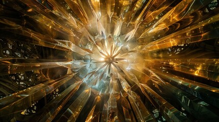 Converging Brilliance: The Phenomenon of Light Rays Radiating from a Single Point