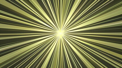Ethereal Glow: Light Rays Expanding in All Directions from a Central Core