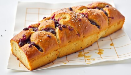 Canvas Print -  Deliciously baked bread with a sweet twist