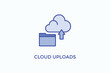 © Dilla_lab - Cloud Uploads Vector Icon Or Logo Illustration