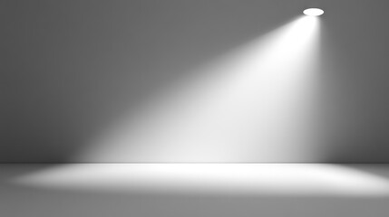 Poster - Soft Light Beam Illuminating Empty Space