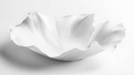 Poster - close-up of elegant white flower petal