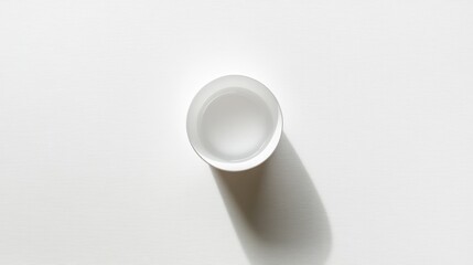 Poster - minimalistic white surface with clean circular object