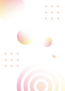 Geometric shapes with faded gradient background