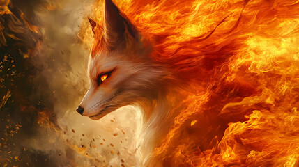 Wall Mural - red fox vulpes