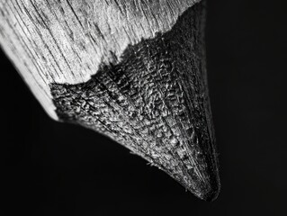 Poster - Close-up of a Pencil Tip with Fine Wood Texture
