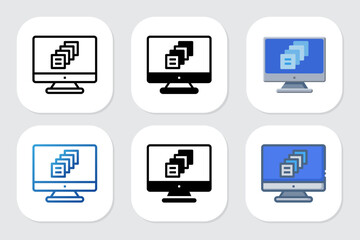 order icons with various design styles