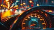 © Emma - Detailed focus on speedometer needle hovering