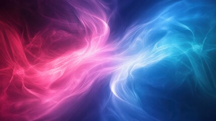 Poster - Abstract blue and pink gradient background, blending vivid colors into a modern and eye-catching design, ideal for creative visuals