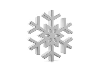 Metal snowflake symbol