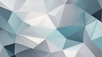 Aufkleber - digital abstract artwork featuring a geometric polygon style textured background with blue, silver and white colors