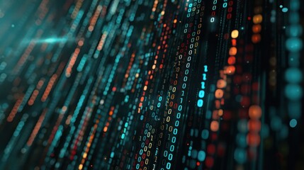 Abstract Digital Data Visualization
