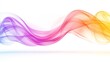 © A4719 - Abstract Colorful Wave Flowing on White Background   Design Element