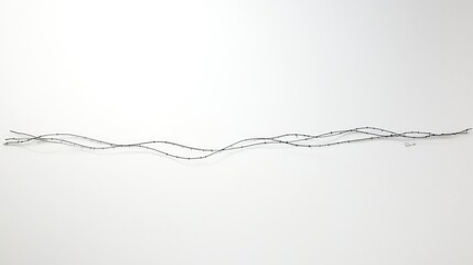 Poster - Simple Line Drawing on White Canvas
