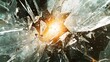 © Tonadech - A frozen moment of shattered glass with light reflecting off each fragment in a dynamic abstract explosion