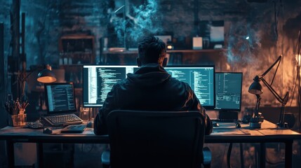 Poster - ransomware attacks are on the rise, where hackers encrypt your files and demand payment for their re