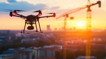 Reflect on the role of drones in documenting construction projects.