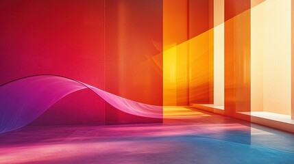 Poster - A close-up of an innovative AI device performing precise color classification in interior design, mapping wall and furniture tones beautifully against a simple background.