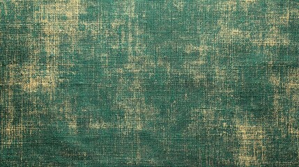 Poster - A green vintage background with a weathered fabric texture, subtle stitching details, and a slightly worn, antique feel perfect for creating a nostalgic aesthetic.