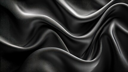 Poster - A luxurious black background with soft lighting effects and smooth textures, creating an elegant and sophisticated atmosphere for upscale designs.
