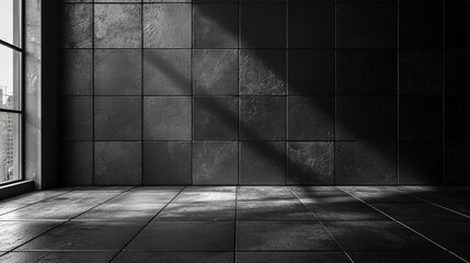 Poster - A matte black background with a soft gradient and faint shadowing, offering a clean and elegant space for bold, minimalist designs.